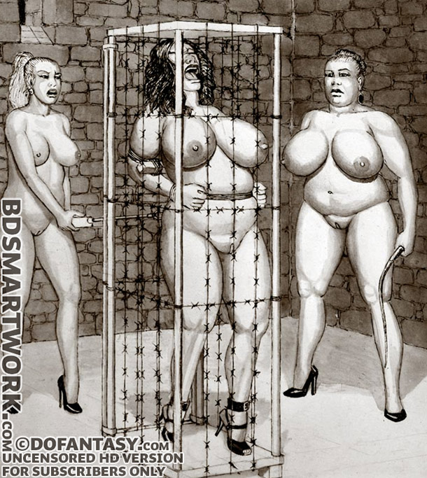 Caged women by Badia
